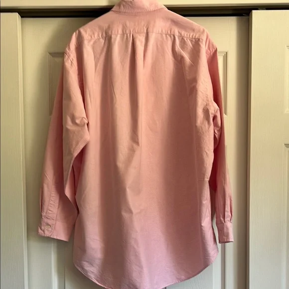 Ralph Lauren 17-34 Pink Preppy Casual Button Down Shirt - Picture 6 of 11